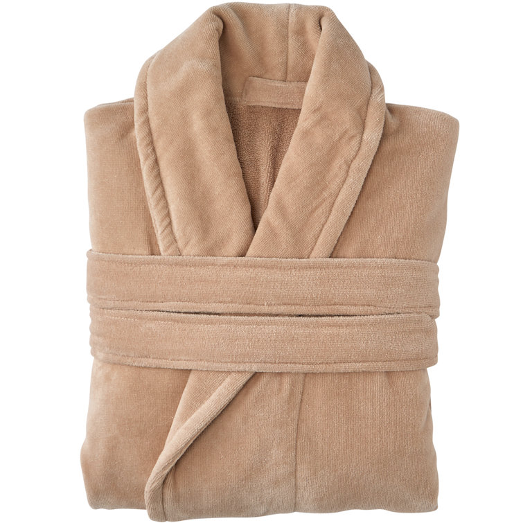 Christy Supreme 100 Cotton Velour Ankle Bathrobe with Pockets Wayfair.co.uk